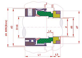 Spring Loaded Shaft Seal