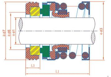 Inserted Face Elastomer Bellows Seal